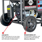 PRE ORDER: 120 Amp Engine Driven Welder Generator 2200 Watt 7 HP Gas Powered