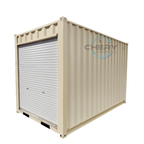 12' Small Cubic Shipping Container, Rollup Door