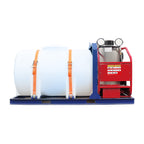 Industrial 4000 PSI Hot Water Pressure Washer with 436 Gal Water Tank