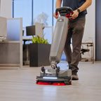 Tomahawk Electric Floor Scrubber Cleaner with 16” Power Mop Brushes Cordless Battery Powered