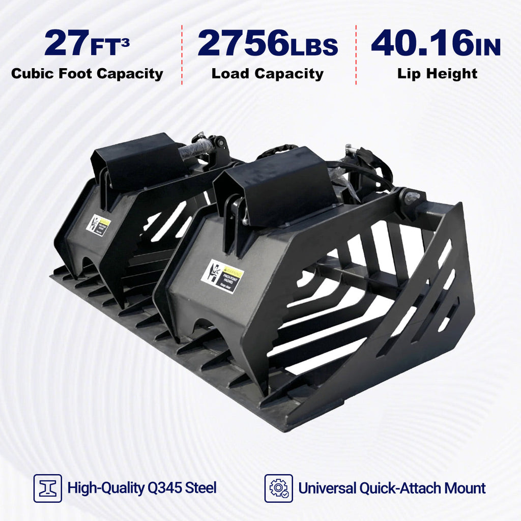 Greatbear 72" Rock Grapple Bucket