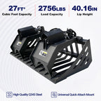 Greatbear 72" Rock Grapple Bucket