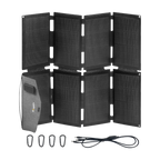 BougeRV CRD2 Dual Zone Solar Battery Portable Fridge Kit with Detachable Battery & Solar Panel