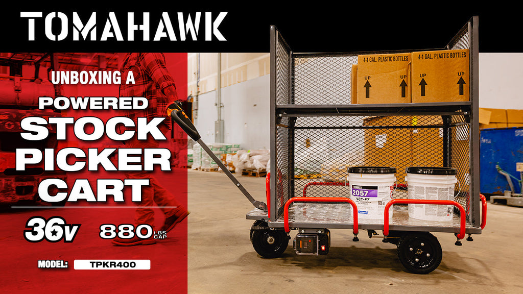 Powered Stock Picker 400kg Capacity for Warehouses, Shops & Material Handling