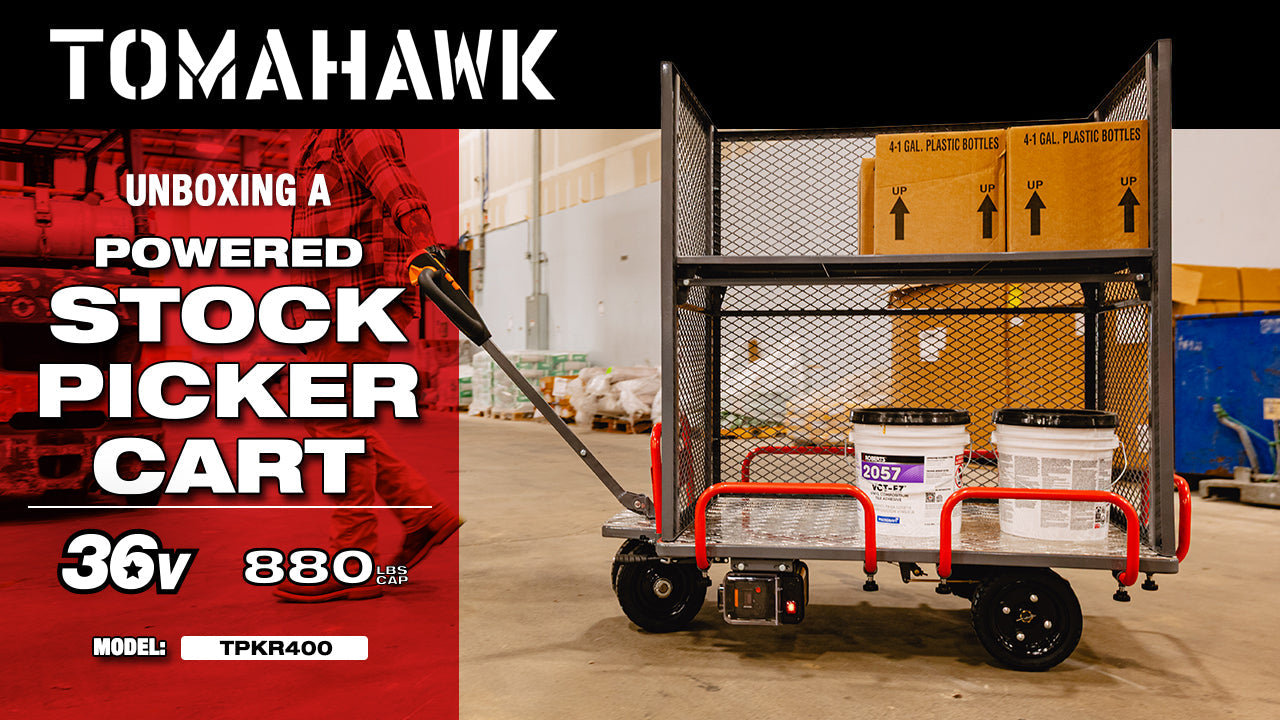 Powered Stock Picker 400kg Capacity for Warehouses, Shops & Material Handling