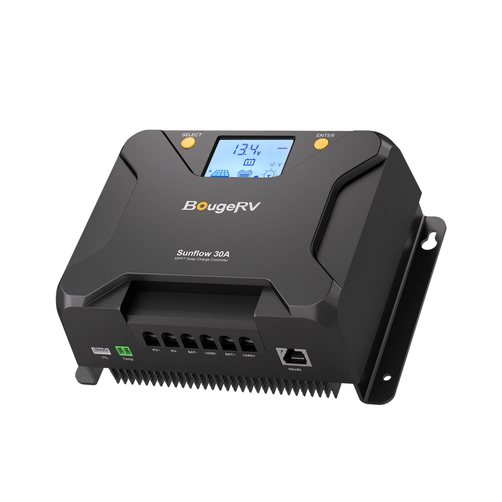 BougeRV Sunflow 30A MPPT Solar Charge Controller 12V/24V