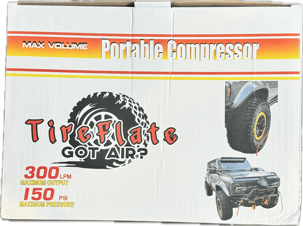 Combo Pac 300LPM 12V Twin Cylinder Heavy Duty Offroad, Overland Air Compressor