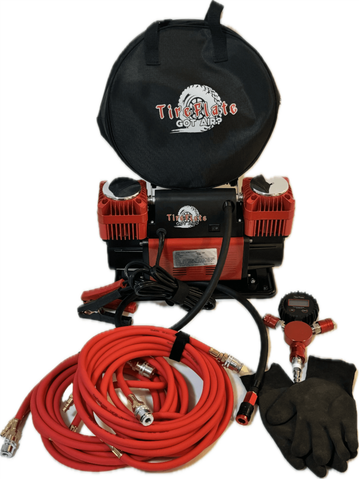 Combo Pac 300LPM 12V Twin Cylinder Heavy Duty Offroad, Overland Air Compressor