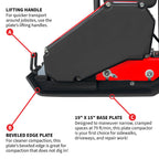 2 HP Electric Vibratory Plate Compactor Tamper for Gravel Soil Compaction