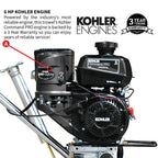 24" Concrete Power Trowel Edger 6HP Kohler Float Pan Blade Screed Finishing Tool