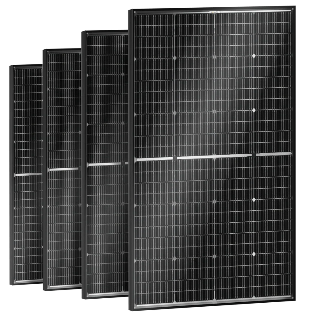 BougeRV 16BB N-Type 12V/24V 100 Watt Bifacial Solar Panel