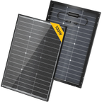 BougeRV 16BB N-Type 12V/24V 100 Watt Bifacial Solar Panel