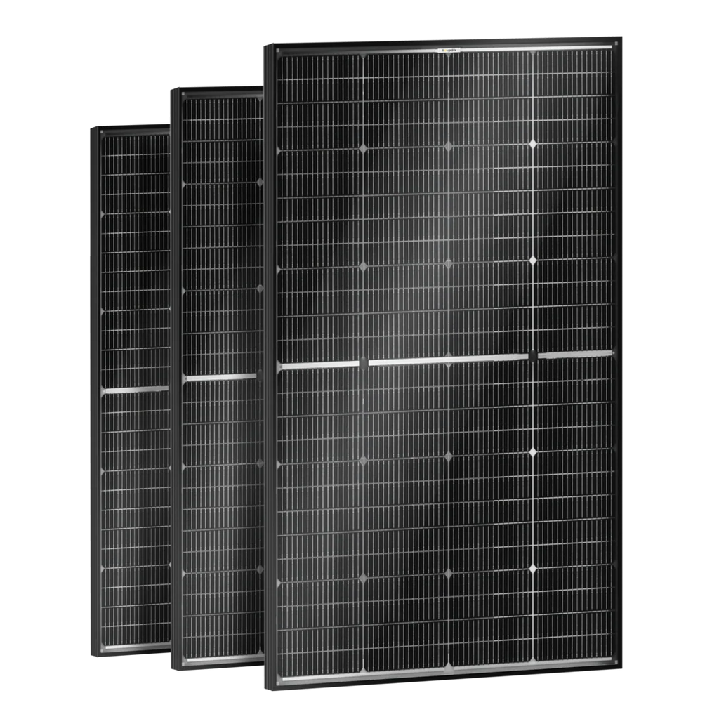 BougeRV 16BB N-Type 12V/24V 100 Watt Bifacial Solar Panel