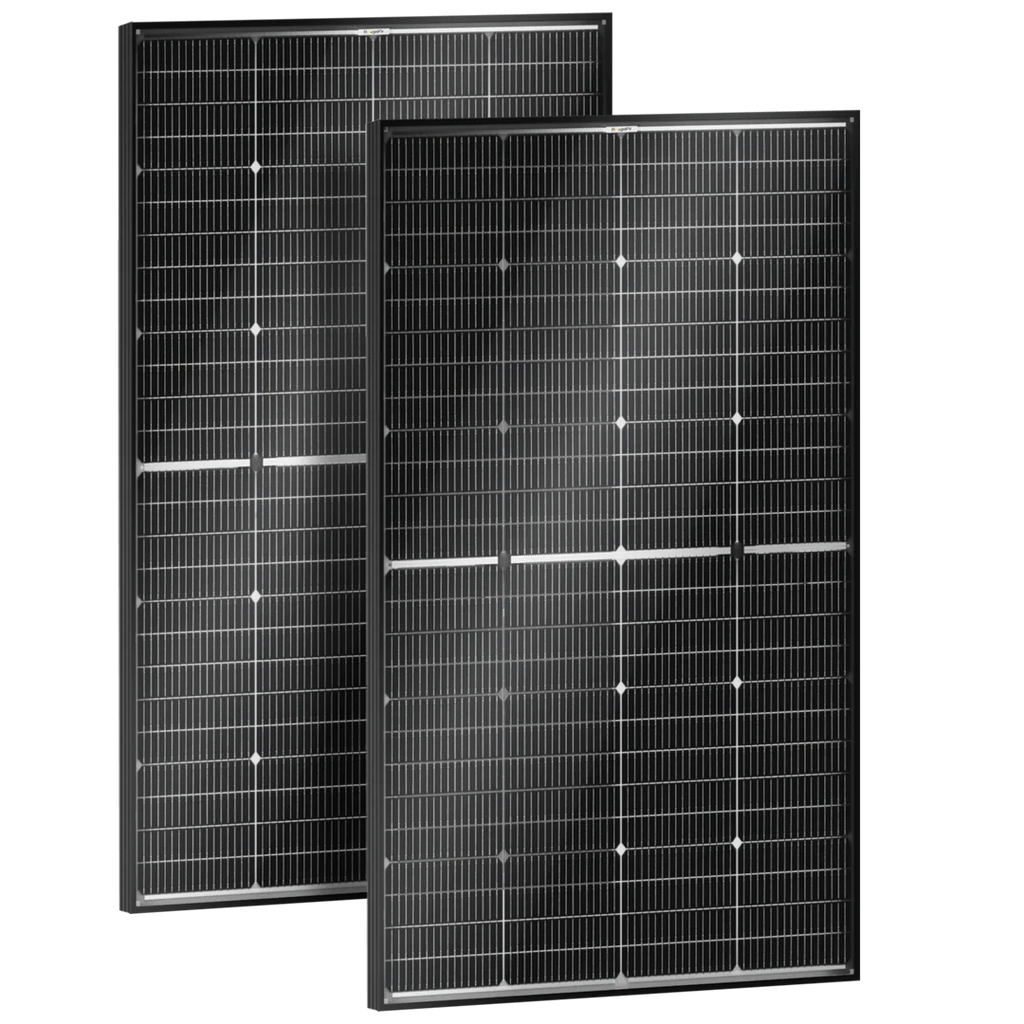 BougeRV 16BB N-Type 12V/24V 100 Watt Bifacial Solar Panel