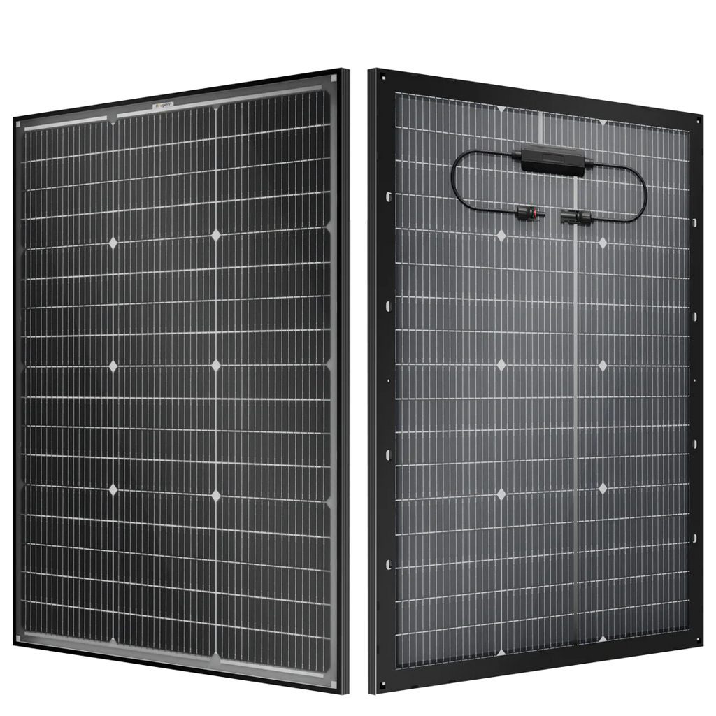 BougeRV 16BB N-Type 12V/24V 100 Watt Bifacial Solar Panel
