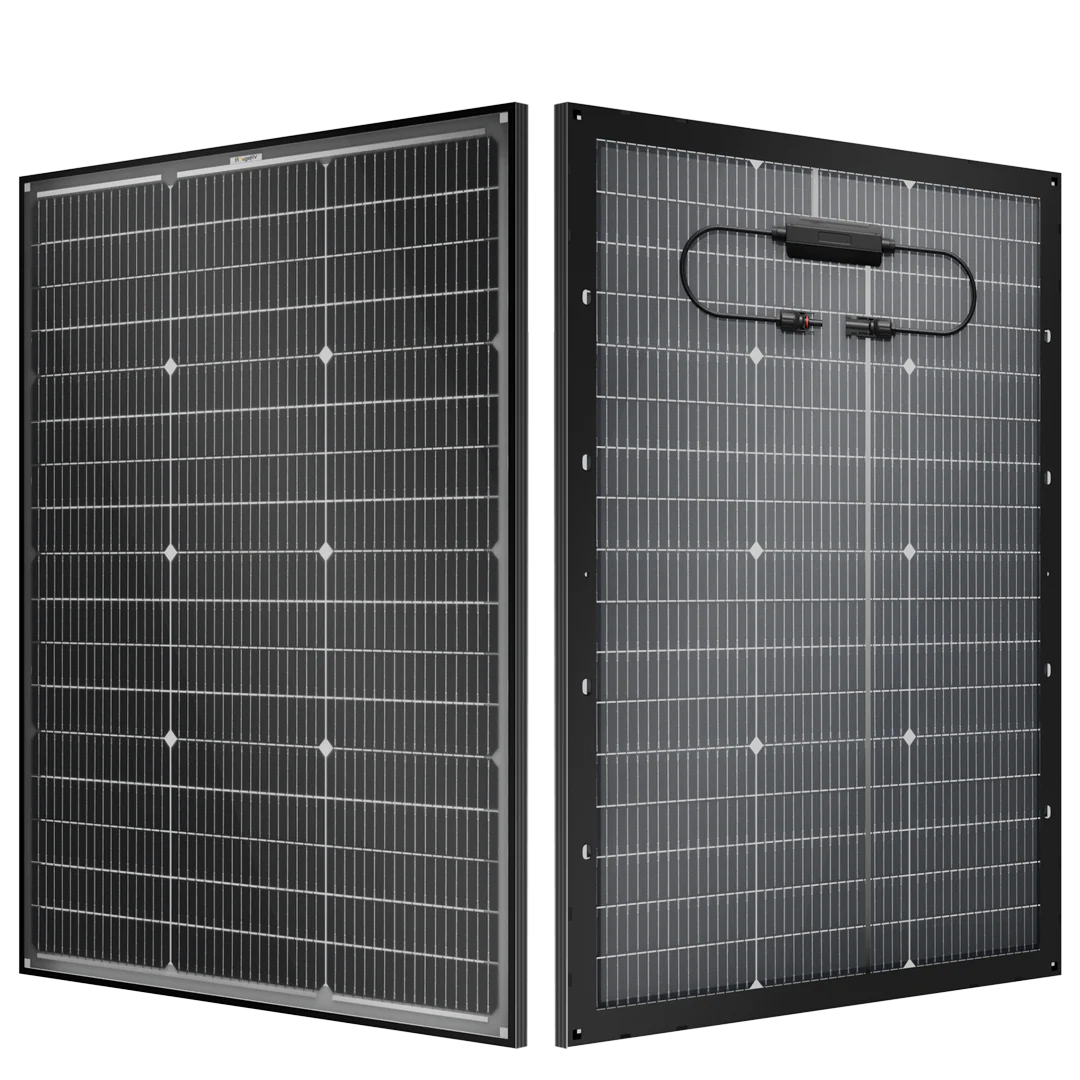 BougeRV 16BB N-Type 12V/24V 100 Watt Bifacial Solar Panel