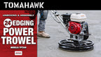 24" Concrete Power Trowel Edger 6HP Kohler Float Pan Blade Screed Finishing Tool